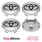 4Pcs Car Wheel Center Hub Caps Emblem Badge Rim Dust Cover For Toyota Corolla Camry Highlander Yaris Prius CHR Auto Accessories