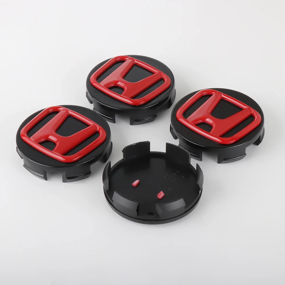 4pcs 56/58/60/69mm Car Wheel Center Hub Caps Accessories For Honda Type R Type S VTEC DOHC Modulo Vezel Legend Si RR Insight