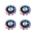 4Pcs 56/68mm Wheel Center Caps Emblem Badge For BMW 50th Anniversary E90 E60 F10 F20 G20 G30 E53 E85 E70 E84 F48 1/3/5/7 Series