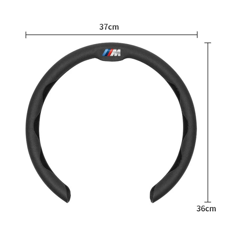 Perforated Breathable Leather Car Steering Wheel Cover Accessories For BMW E90 G80 M3 G30 M5 F82 F83 F20 F21 G42 F95 F96 G06 G07