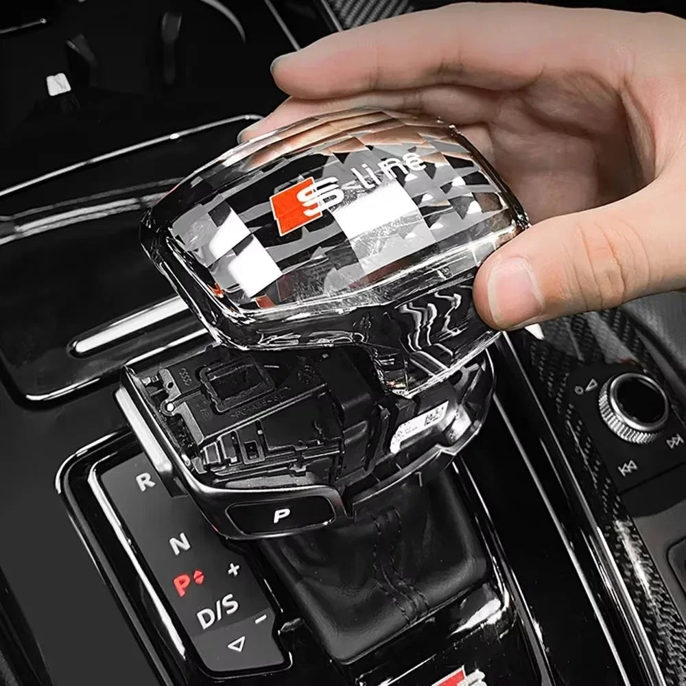 Audi Crystal Gear Shift Handle Head Lever A6 C8 A6L RS7 A7 Q8 S8 SQ8 Q7 RS6 A8L A4 A4L Q5L RS4 RS5 A5 S4 S5 SQ5