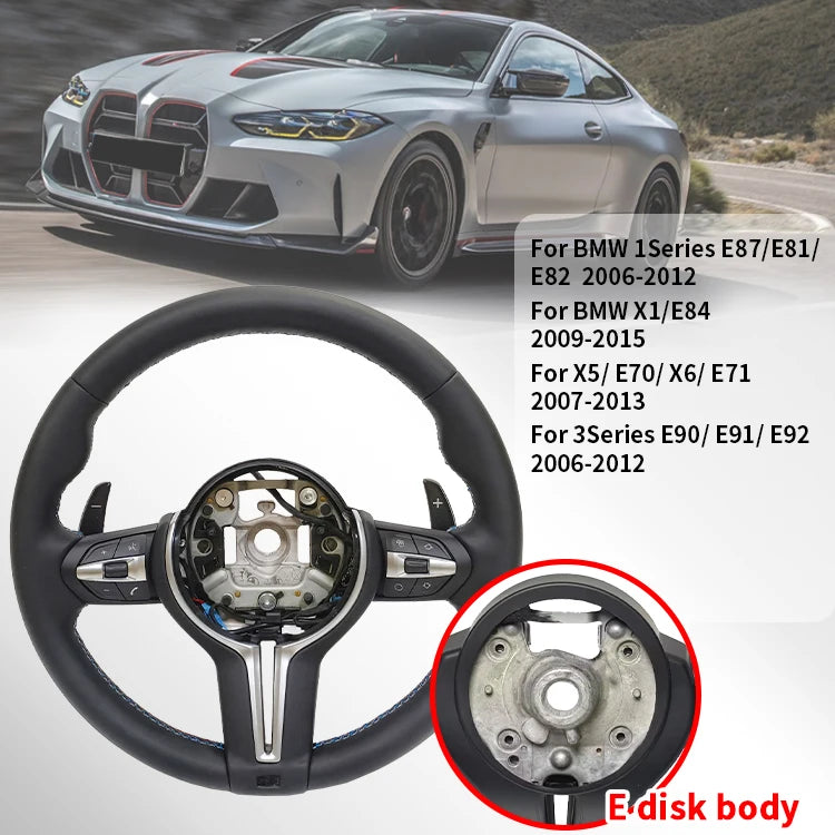 Upgrade M Sport Steering Wheel For BMW F20 F22 F23 F30 F33 F34 F10 F07 F12 X1 F48 X5 F15 X3 F25 F80 E90 E70 E84 M3 M5 Auto Zubehör Full Leather