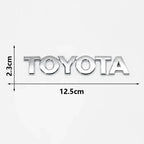 3D ABS Glossy Black Silver Letters Trunk Emblem Stickers Car Accessories Modified For Toyota camry chr corolla rav4 Car Sticker