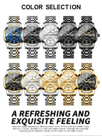 BINBOND Top Brand Luxury Fashion Watch Men 3ATM Waterproof Date Clock Sport Watches Mens Quartz Wristwatch Relogio Masculino