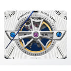 Shanghai Watch Skeletonized Flywheel Men's Mechanical Watch 42mm Automatic Watches Retrograde Calendar Sapphire Wristwatch S8924
