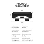 Car Eyewear Case Box Sunglasses Holder Sun Visor Storage Protective Frame Box Glasses Clip For Toyota GR Sport Rav4 Yaris Camry