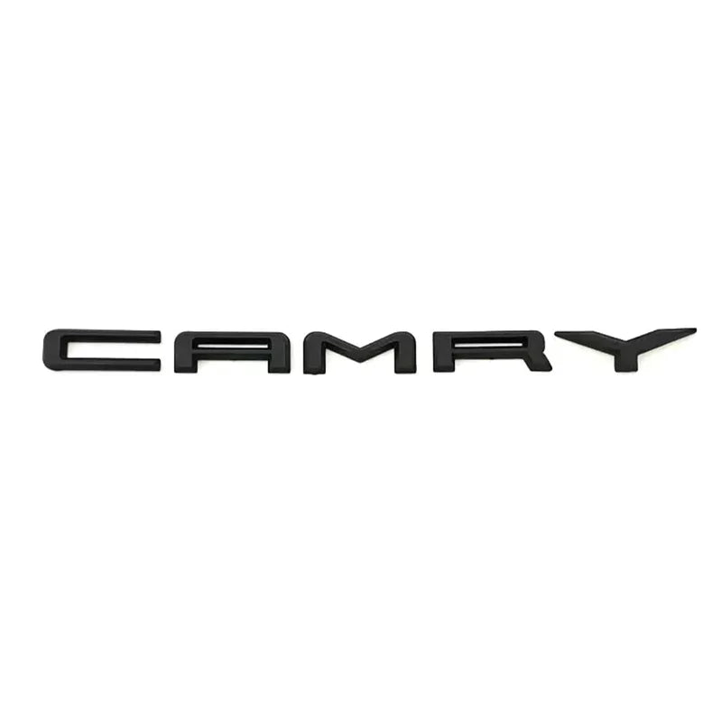 NEW ABS Glossy Black Silver Car Body Trunk Emblem Sticker For  Toyota CAMRY Badge Auto Rear Letter Decal Exterior Accessories