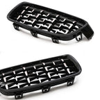 Kidney Front Racing Grille Chrome Black Silver Points Diamond Style Grill For BMW 3 Series F30 F31 2012-2019 320i 328i 330i 340i