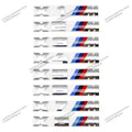 3D ABS For BMW M Logo X1 X2 X3 X4 X5 X6 X7 E84 E83 F39 F48 G01 Car Letter Rear Trunk Bumper Emblem Sticker Decal Badge Styling