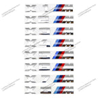 3D ABS For BMW M Logo X1 X2 X3 X4 X5 X6 X7 E84 E83 F39 F48 G01 Car Letter Rear Trunk Bumper Emblem Sticker Decal Badge Styling
