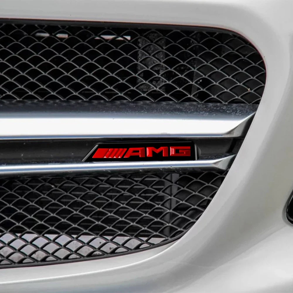 Car Front Grille Emblem Decoration Sticker Auto Styling Accessories For Mercedes Benz AMG W204 W205 B180 W221 W447 Smart CLG GLS