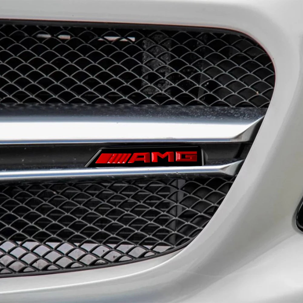 Car Front Grille Emblem Decoration Sticker Auto Styling Accessories For Mercedes Benz AMG W204 W205 B180 W221 W447 Smart CLG GLS