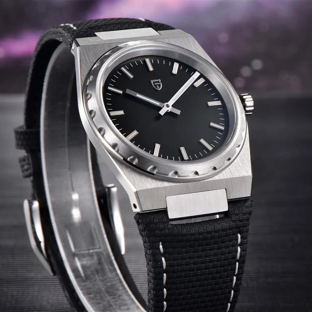 PAGANI DESIGN Men's Sport Quartz Watches Ultra-Thin 7mm Series 222 Sapphire Stainless Steel Waterproof Watches for Man