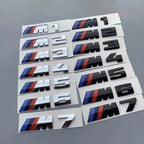 3D Emblem Car Fender Side Rear Trunk Badge M Logo Sticker Number Decal For BMW M1 M2 M3 M4 M5 M6 M7 Performance Auto Accessories