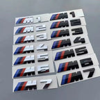 3D Emblem Car Fender Side Rear Trunk Badge M Logo Sticker Number Decal For BMW M1 M2 M3 M4 M5 M6 M7 Performance Auto Accessories