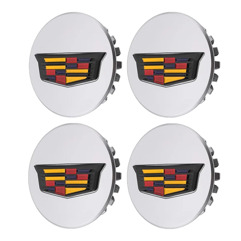 66mm 4pcs Wheel Center Hub Cover Caps Accessories for Cadillac Escalade XT5 XT6 CT5 CT6 XTS CT4 Auto Tire Emblem Car Styling