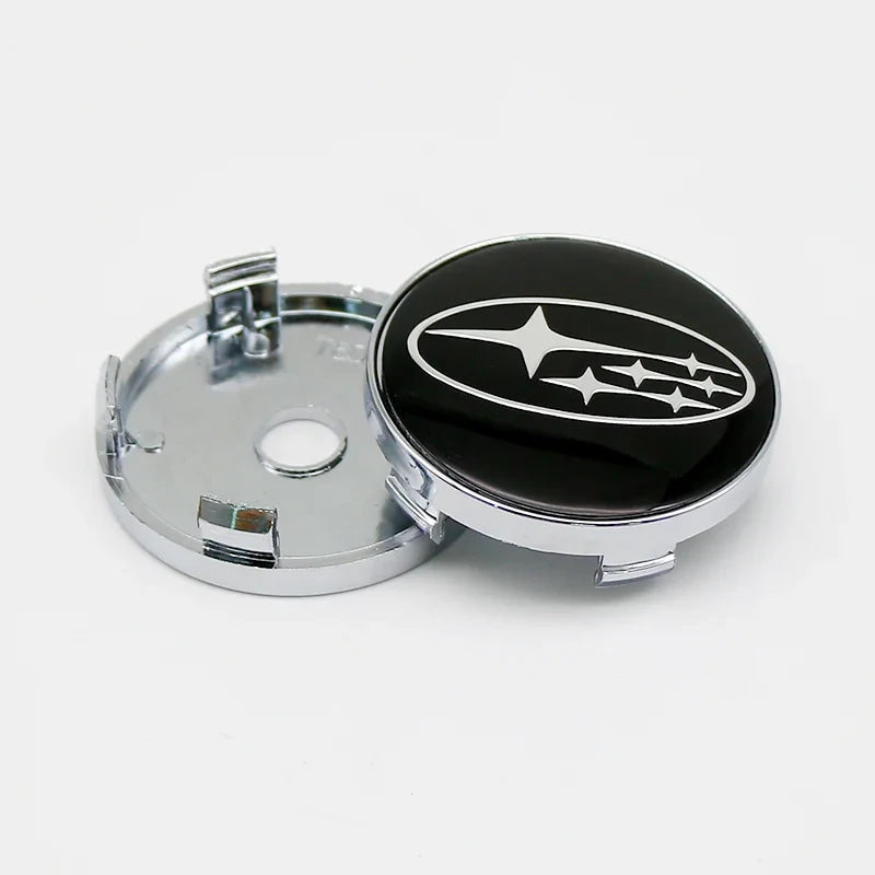 For Subaru STI XV Tribeca Forester Impreza Outback Legacy  56/60mm Car Wheel Center Badge Stickers Hub Cover Emblem Decal