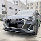 For Audi Q3 F3 Sline 2019 2020 2021 2022 2023 2024 Car Front Bumper Lip Spoiler Lower Diffuser Splitter Body Kits