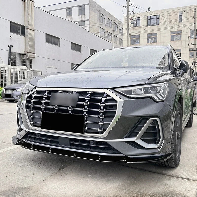 For Audi Q3 F3 Sline 2019 2020 2021 2022 2023 2024 Car Front Bumper Lip Spoiler Lower Diffuser Splitter Body Kits