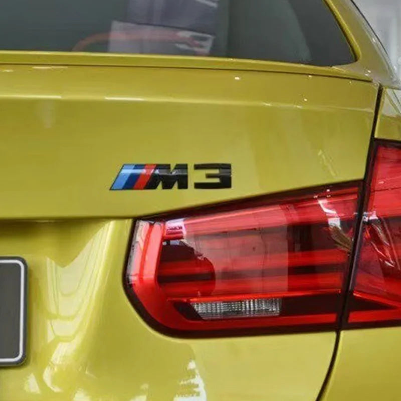Suitable For BMW Group M3 Emblem Standard Trunk Tail Standard ABS Logo Sticker For BMW E30 E46 E36 E90/E92/E93 F80 GTS CRT CSL