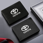 Auto Driver License Cover Suede Anti-Fur Car Driving Documents Case Credit Card Holder For Toyota C-hr Prado Rav4 Yaris Hilux