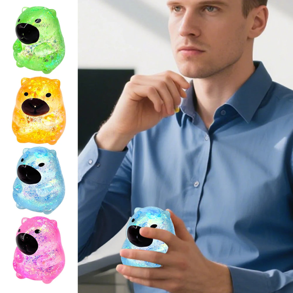 Maltose Cube Stress Squeeze Toy D ecompression Small Ice Cubes Anti Stress Slow Rebound Polar Light Colorful Squeeze TPR Block