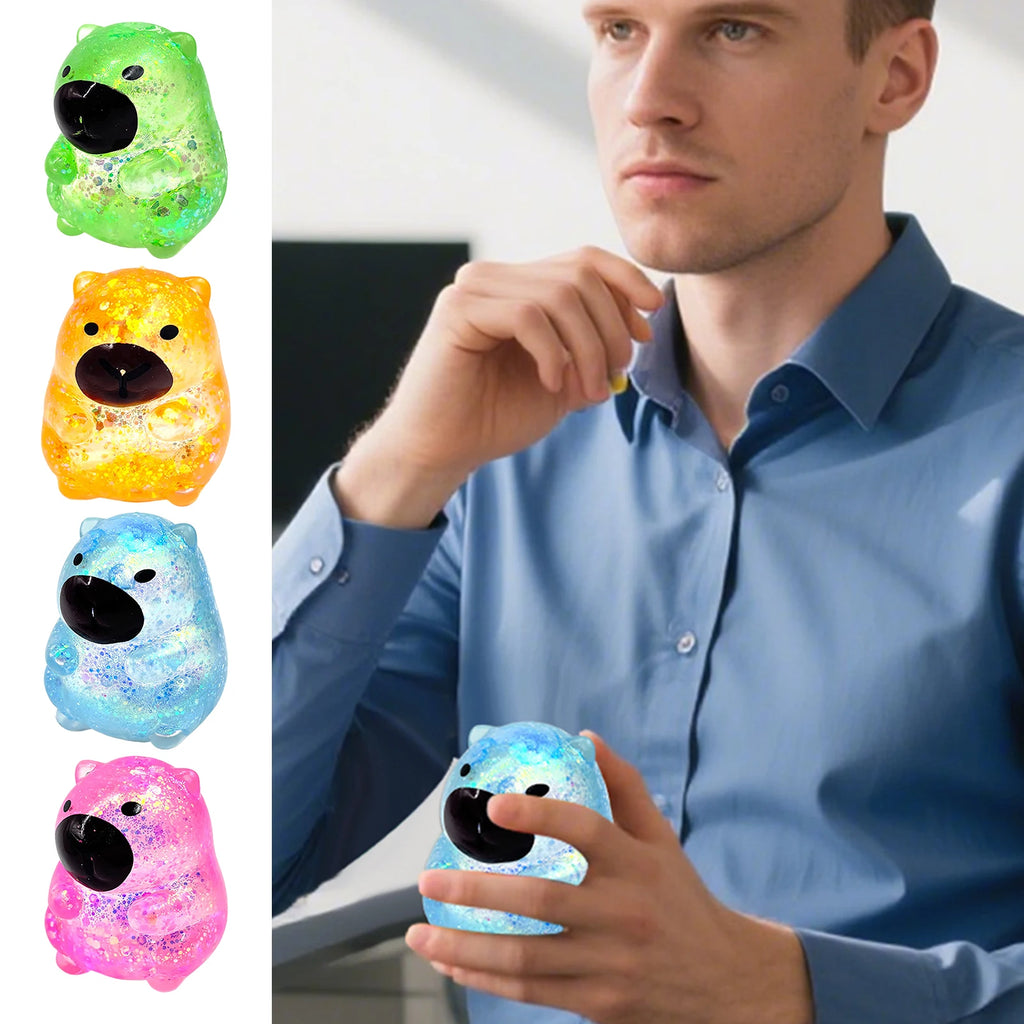 Maltose Cube Stress Squeeze Toy D ecompression Small Ice Cubes Anti Stress Slow Rebound Polar Light Colorful Squeeze TPR Block