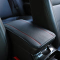 Checkered PU Leather Car Armrest Pad Embroidered Center Console Interior Accessory for All Seasons  WOMEN