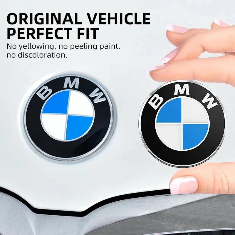 74mm 82mm BMW Hood Trunk Emblem Badge Sticker Fit E30 E36 E39 E46 E60 E87 E90 G20 Auto Exterior Accessory
