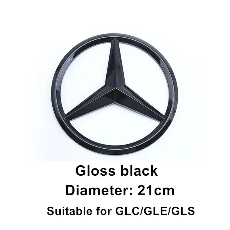 ABS Car Front Grille Badge Decal Cover Emblem for Mercedes Benz W204 W205 W210 W211 GLA GLK GLC GLE Interior Mouldings QBT-BENC