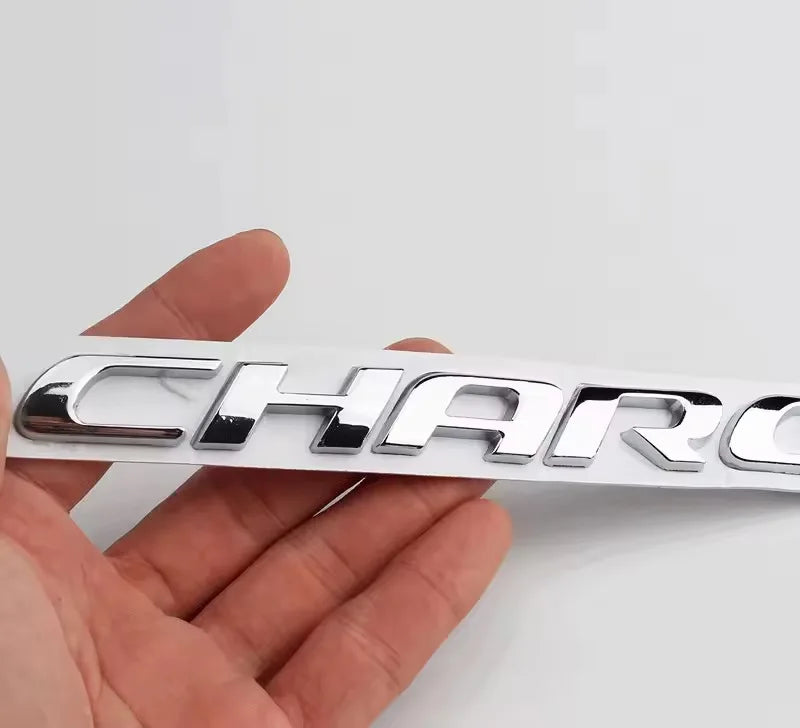 1PC 3D ABS Car Letter Logo Sticker Tail Bumper Badge Auto Rear Trunk Emblem Decals Accessories For Dodge Charger Caliber Journey