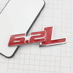 3D Metal 6.2L Logo Car Rear Boot Trunk Emblem Badge Sticker For Ford Raptor F150 Hummer H2 Chevrolet C7 Camaro Dodge Challenger