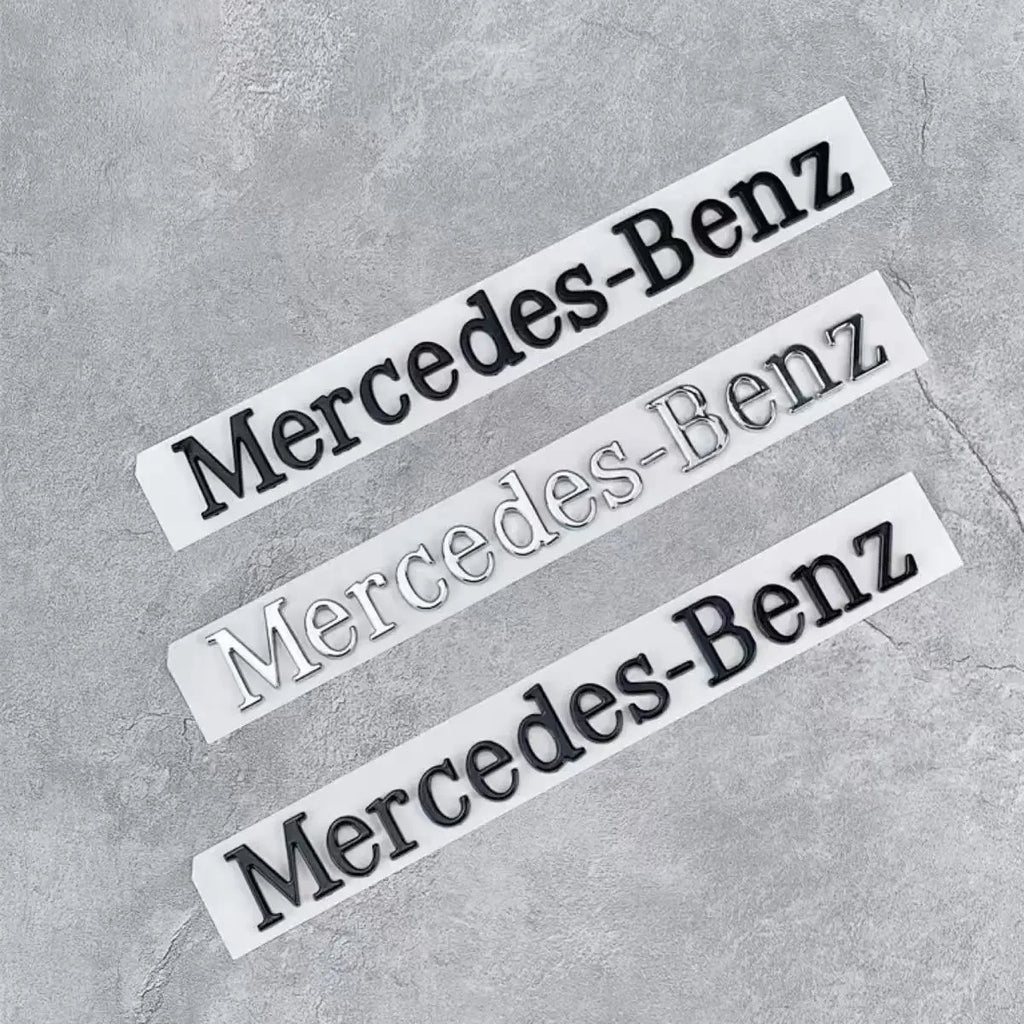1pcs Car Badge Rear Trunk Body Sticker Emblem Decoration For Mercedes Benz AMG W108 W124 W126 W140 W205 W201