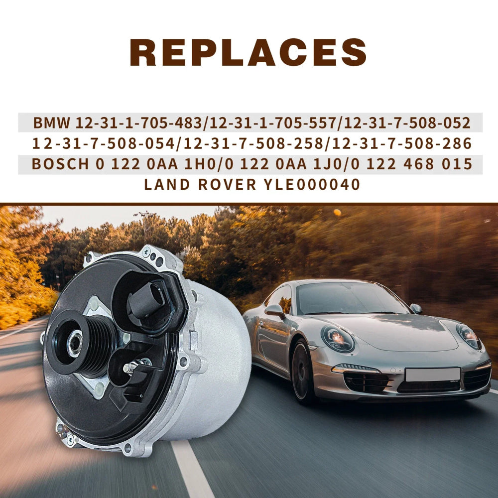 OE Replacement Alternator for BMW 540i 740i 750i X5 1999-2004 Range 2003-2009