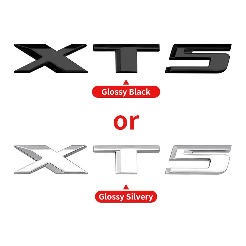 3D Car Rear Trunk Sticker Logo Letters Decals Badge For Cadillac CT4 CT5 CT6 CTS XT4 XT5 XT6 XTS ATS AWD 25T 28T 40T Accessories