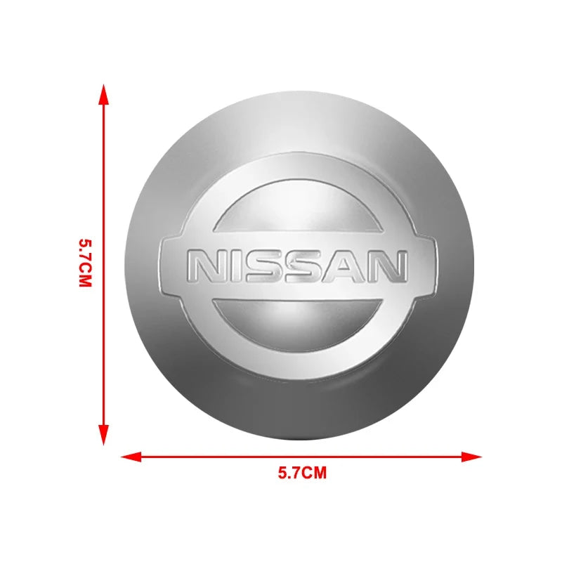 4Pcs Car Wheel Hub Cover Rim Center Cap Decorative Accessories Fit Nissan Magnite Qashqai Ariya X-Trail/Rogue Note Sentra Altima