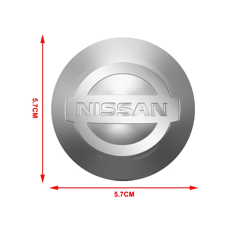 4Pcs Car Wheel Hub Cover Rim Center Cap Decorative Accessories Fit Nissan Magnite Qashqai Ariya X-Trail/Rogue Note Sentra Altima