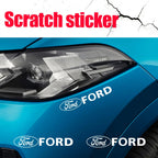 2pcs Car Emblem Stickers Window Body Trunk Badge Decoration Decal Accessories For Ford Focus Mustang Shelby Fiesta Kuga Fusion