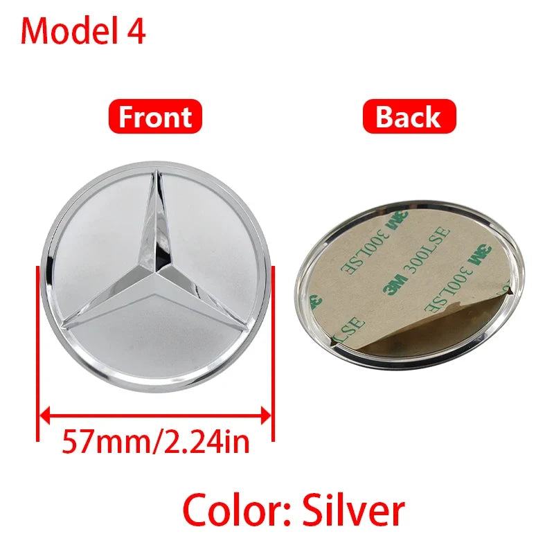 1Pc 52mm 57mm Car Steering Wheel Center Emblem Stickers For Mercedes Benz AMG W203 W206 W205 W211 W212 W210 W201 Badge Accessory