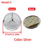 1Pc 52mm 57mm Car Steering Wheel Center Emblem Stickers For Mercedes Benz AMG W203 W206 W205 W211 W212 W210 W201 Badge Accessory