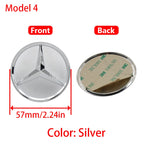 1Pc 52mm 57mm Car Steering Wheel Center Emblem Stickers For Mercedes Benz AMG W203 W206 W205 W211 W212 W210 W201 Badge Accessory