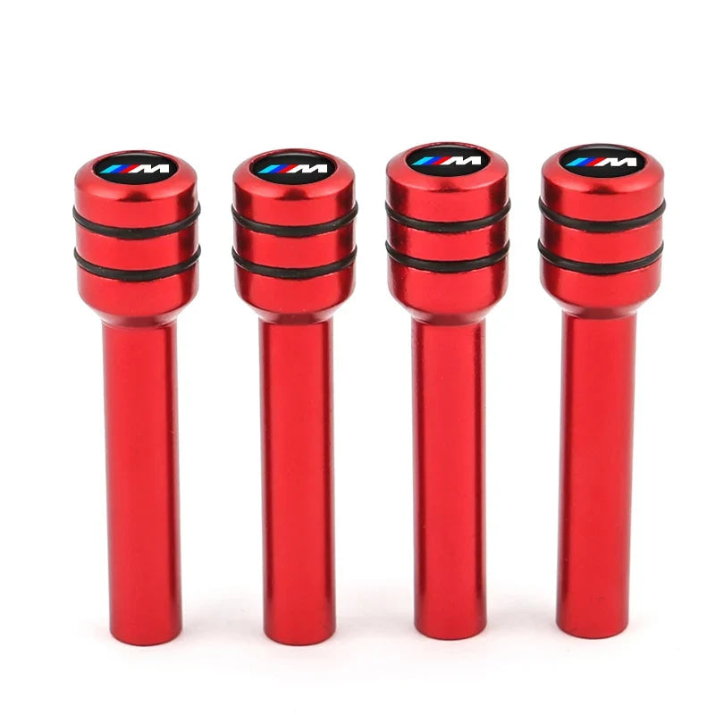 4Pcs Aluminum Alloy Car Door Lock Pins Security Rod Knob Cover For BMW M 50th Anniversary M5 E46 E90 F10 E39 E36 F20 E87 G30 E92
