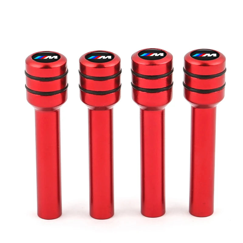 4Pcs Aluminum Alloy Car Door Lock Pins Security Rod Knob Cover For BMW M 50th Anniversary M5 E46 E90 F10 E39 E36 F20 E87 G30 E92