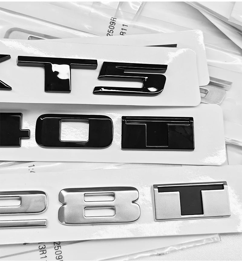 3D Car Rear Trunk Sticker Logo Letters Decals Badge For Cadillac CT4 CT5 CT6 CTS XT4 XT5 XT6 XTS ATS AWD 25T 28T 40T Accessories