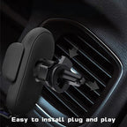Cargador inalámbrico de 30W para coche, soporte para salida de aire, soporte para teléfono de coche, cargador de carga inalámbrico rápido infrarrojo inteligente giratorio