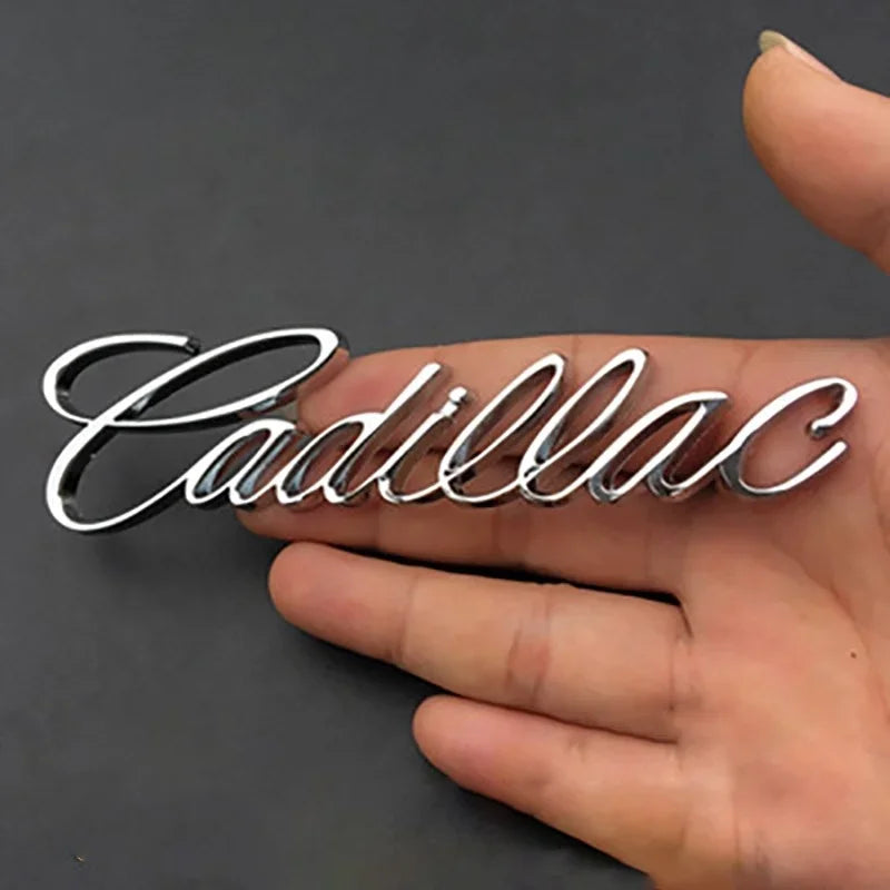 3D Metal Car Emblem Fender Side Rear Trunk Badge Sticker for Cadillac Escalade DTS SRX XT5 XTS ATS BLS CT4 CT5 CT6 CTS SLR SLS