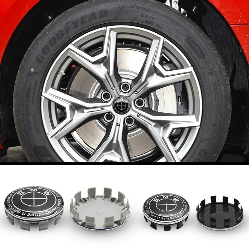4Pc 68mm 56mm Car Rim Cover Wheel Hub Center Caps Badge Emblem Accessories For BMW E90 E60 F18 E46 F30 F20 M2 M5 M3 E87 M4 X3 X5