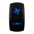 12V 20A Blue Led Car Boat Laser Rocker Switch ON OFF, (ON) OFF, ON OFF ON, (ON) OFF ON, (ON) OFF (ON) Waterproof