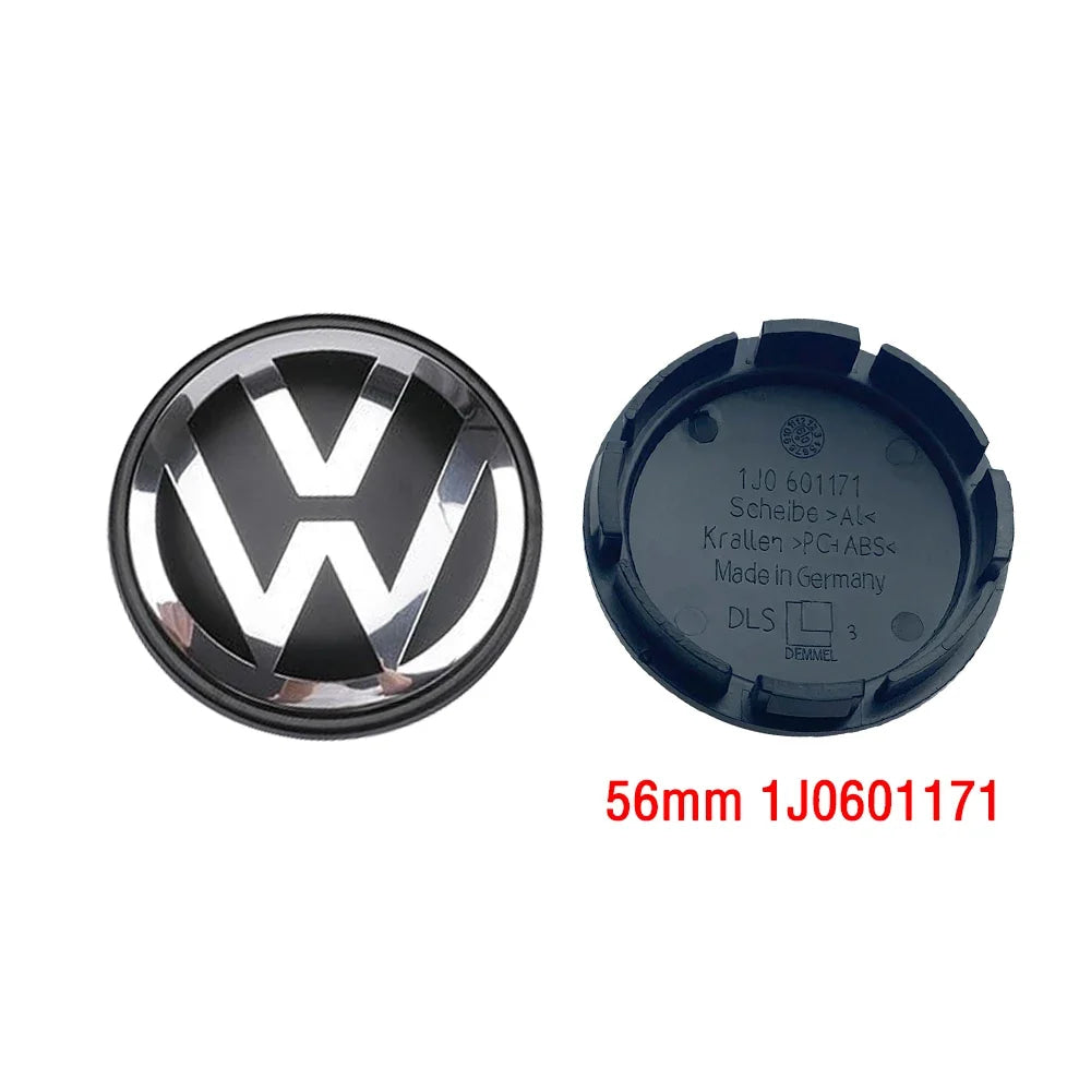 Abs - 4pcs 55mm 56mm 65mm 70mm Car Styling Wheel Center Cap Hub Covers Badge Accessories For VW Volkswagen 3B7601171 1J0601171