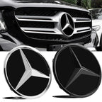 3D 185MM 205MM Front Grille Star Logo Emblem Badge Auto Accessories for Mercedes-Benz Amg C/B/E Class W205 W253 W213 GLC GLE